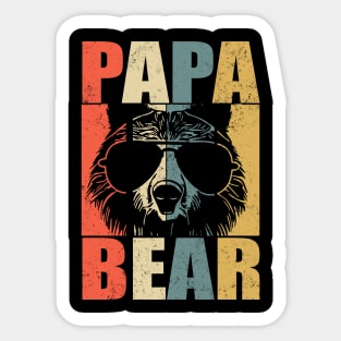 Papa Bear Vintage Sticker